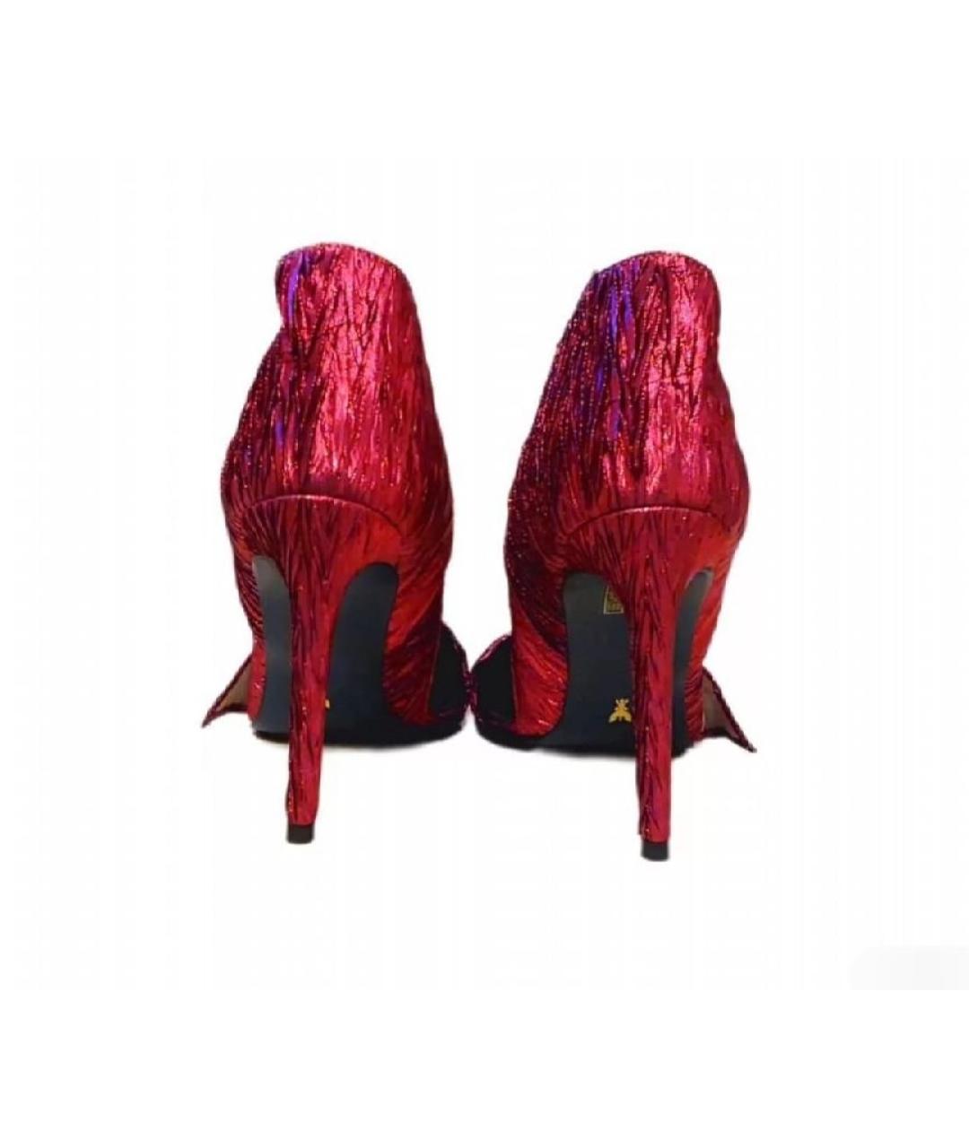 PATRIZIA PEPE Розовые кожаные туфли, фото 5