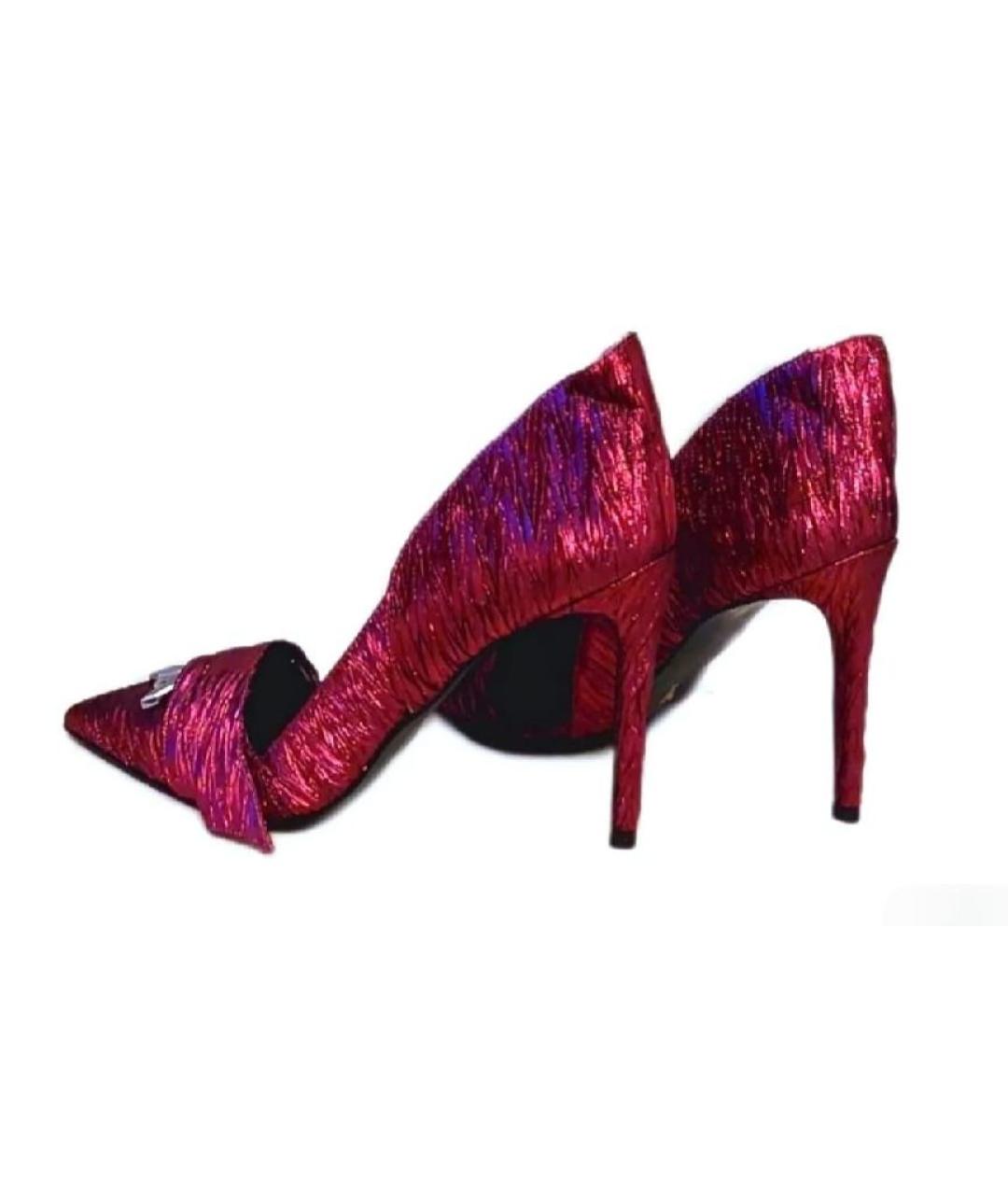 PATRIZIA PEPE Розовые кожаные туфли, фото 8