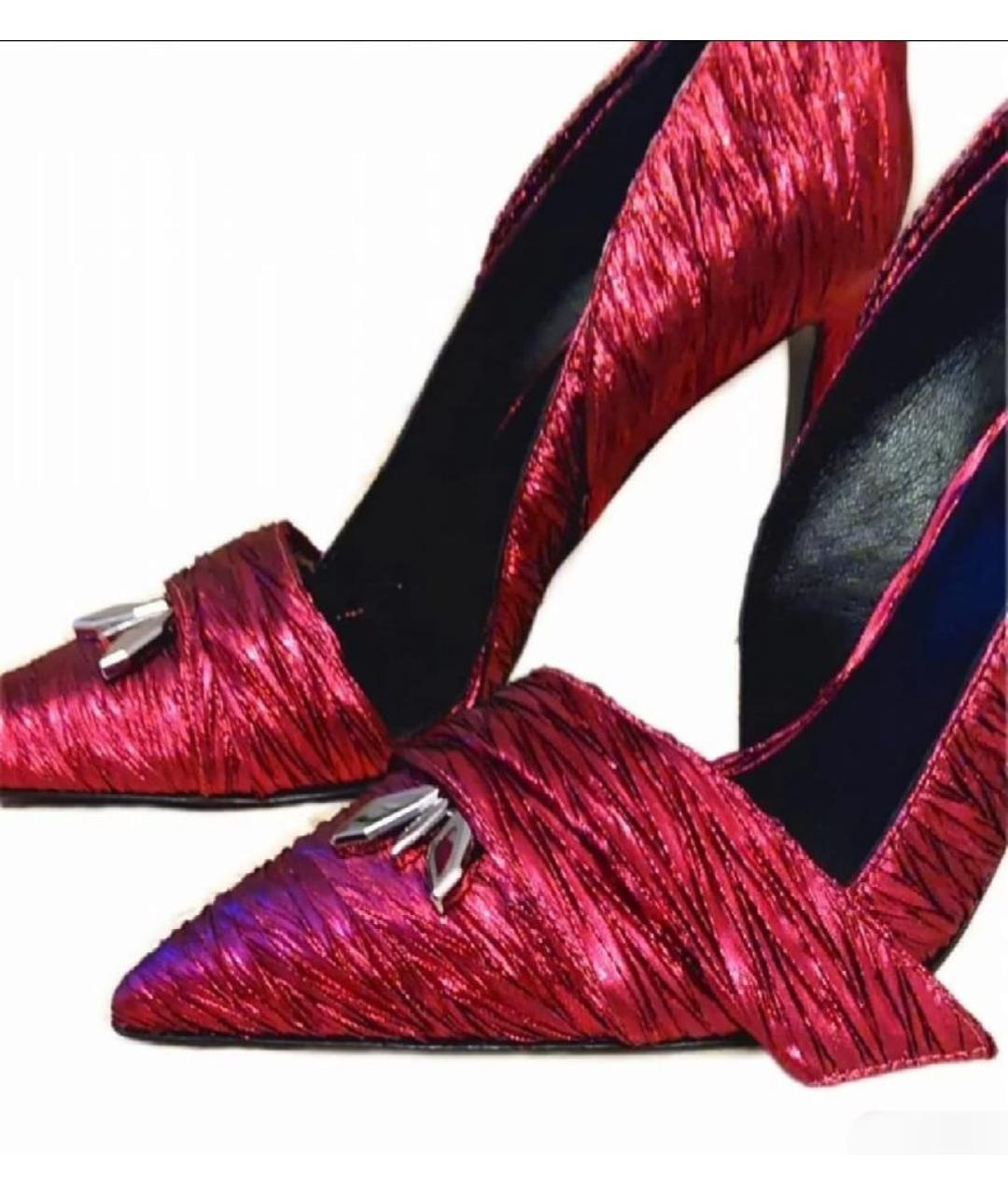 PATRIZIA PEPE Розовые кожаные туфли, фото 6