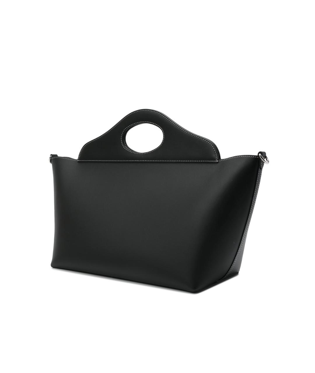 BURBERRY Черная кожаная сумка через плечо, фото 3