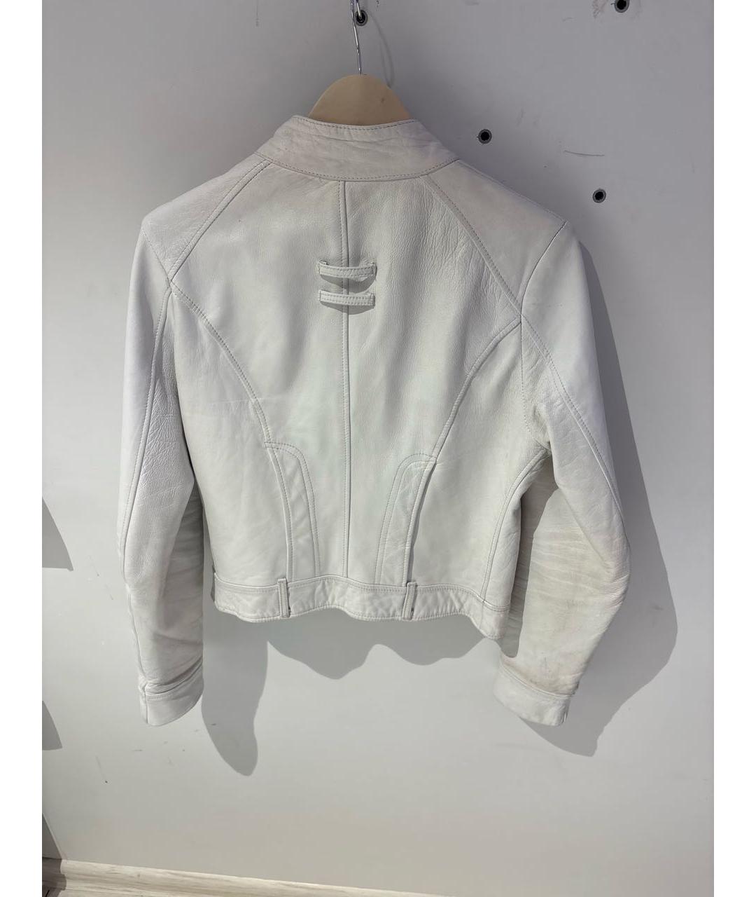 BRASCHI Белый кожаный ремень, фото 4