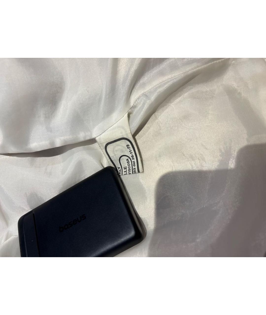 BRASCHI Белый кожаный ремень, фото 6