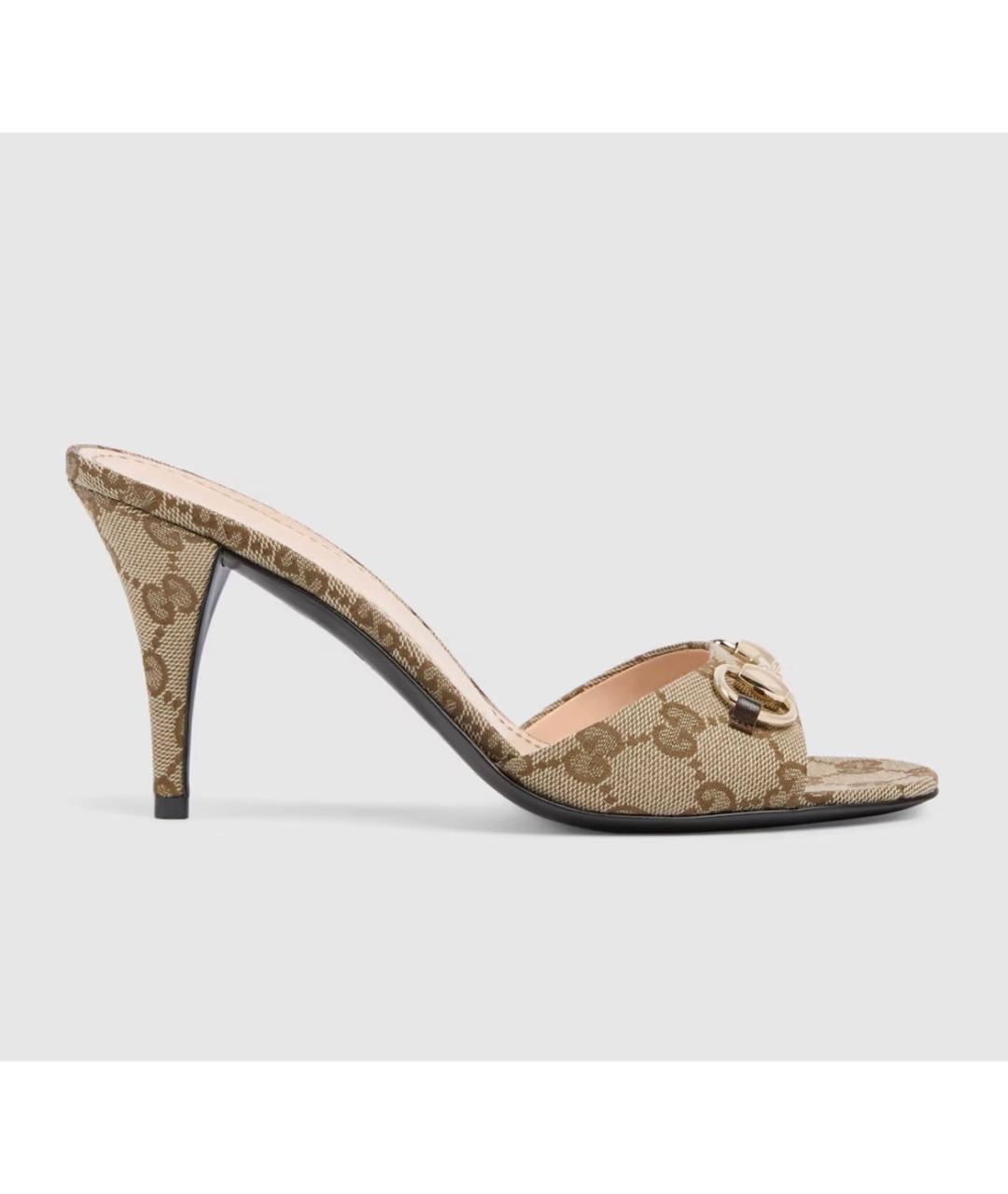 GUCCI Бежевые мюли, фото 7