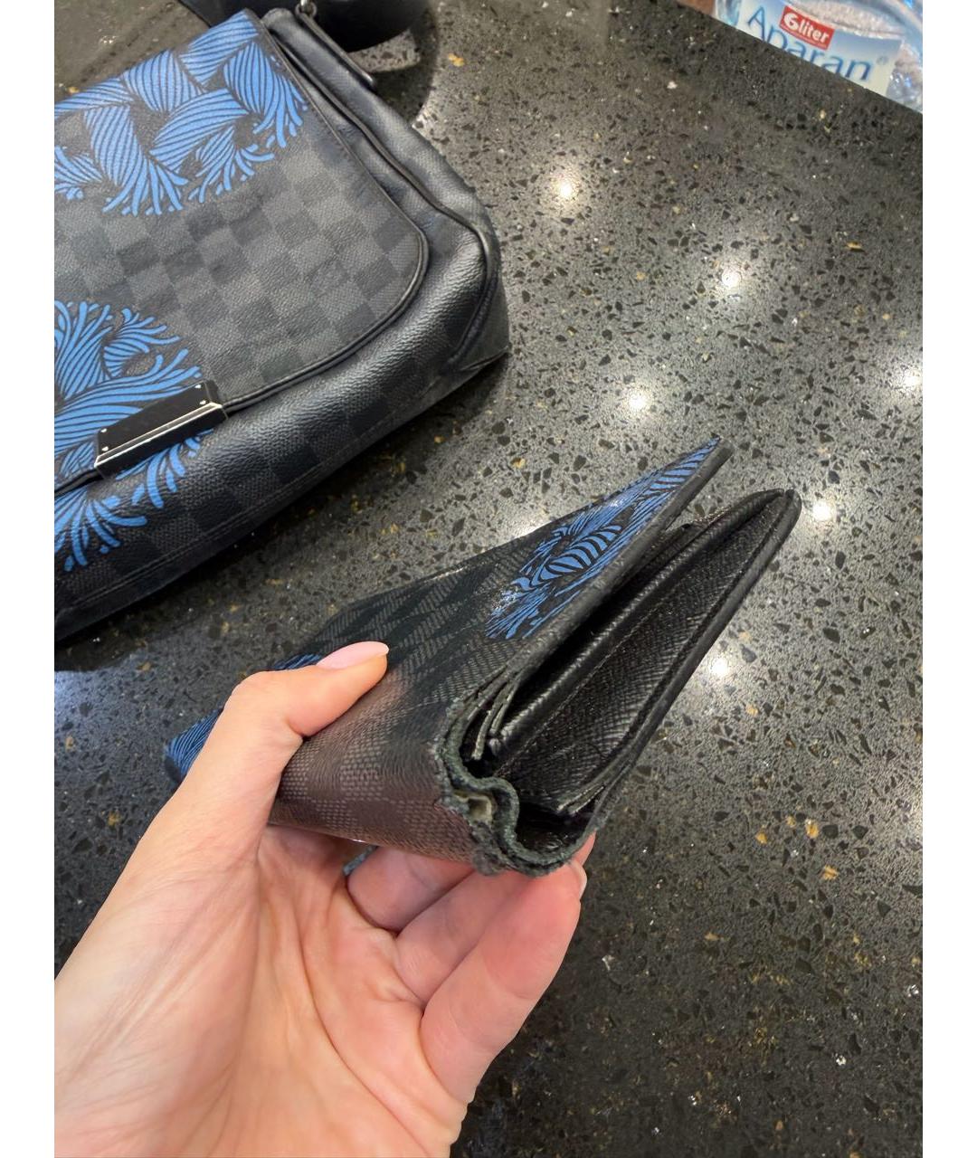 LOUIS VUITTON Синяя кожаная сумка на плечо, фото 7