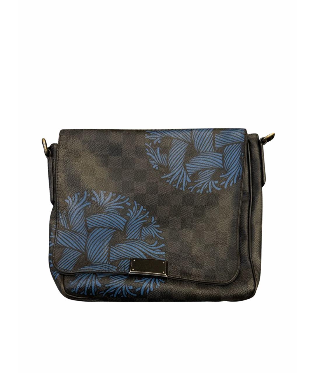 LOUIS VUITTON Синяя кожаная сумка на плечо, фото 1