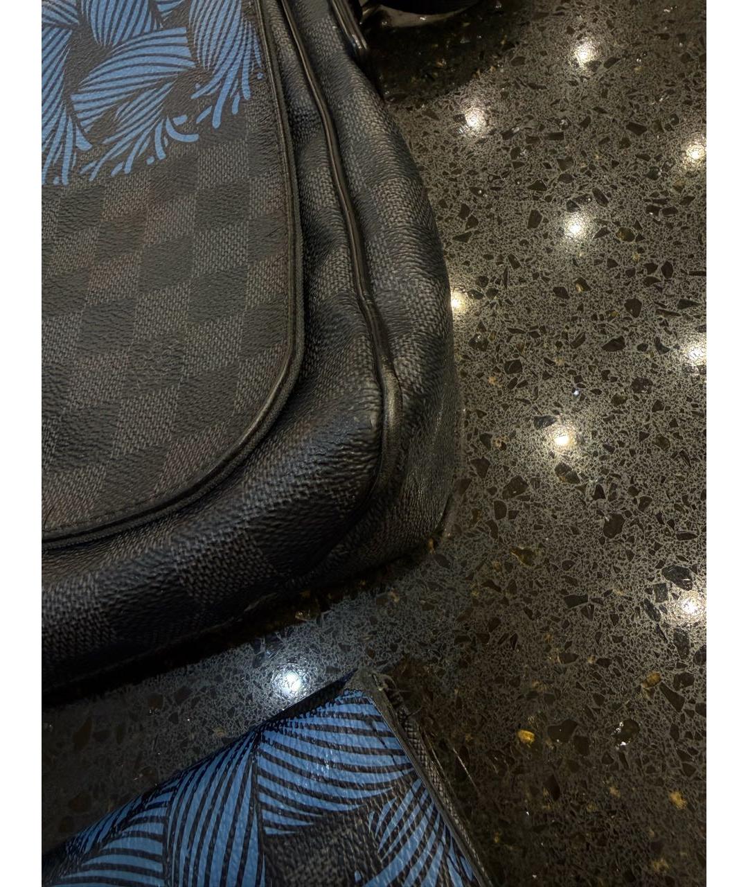 LOUIS VUITTON Синяя кожаная сумка на плечо, фото 5