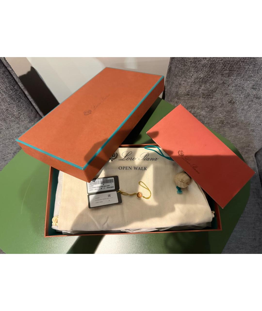 LORO PIANA Темно-синие замшевые ботинки, фото 5