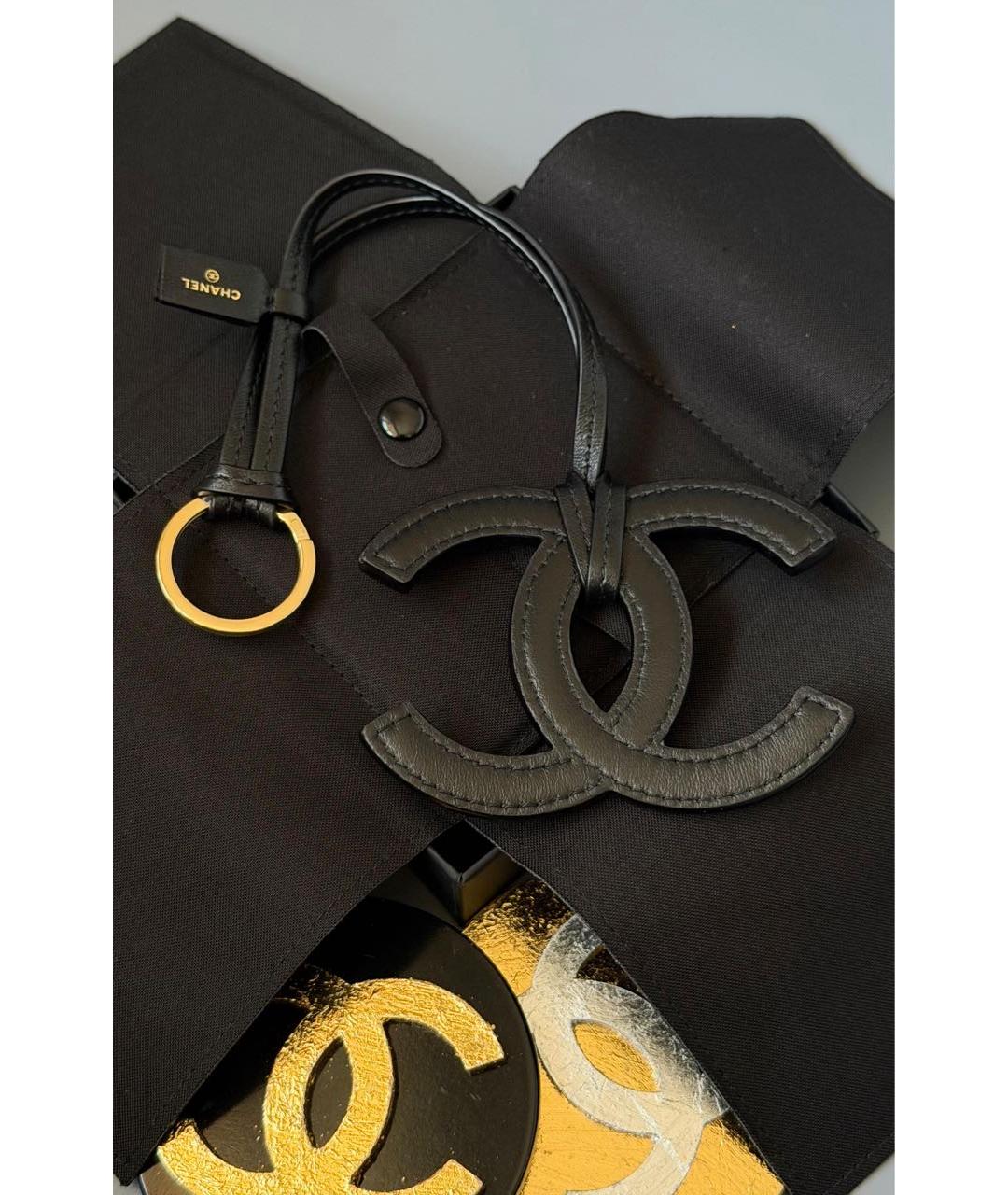 CHANEL Черный брелок, фото 5