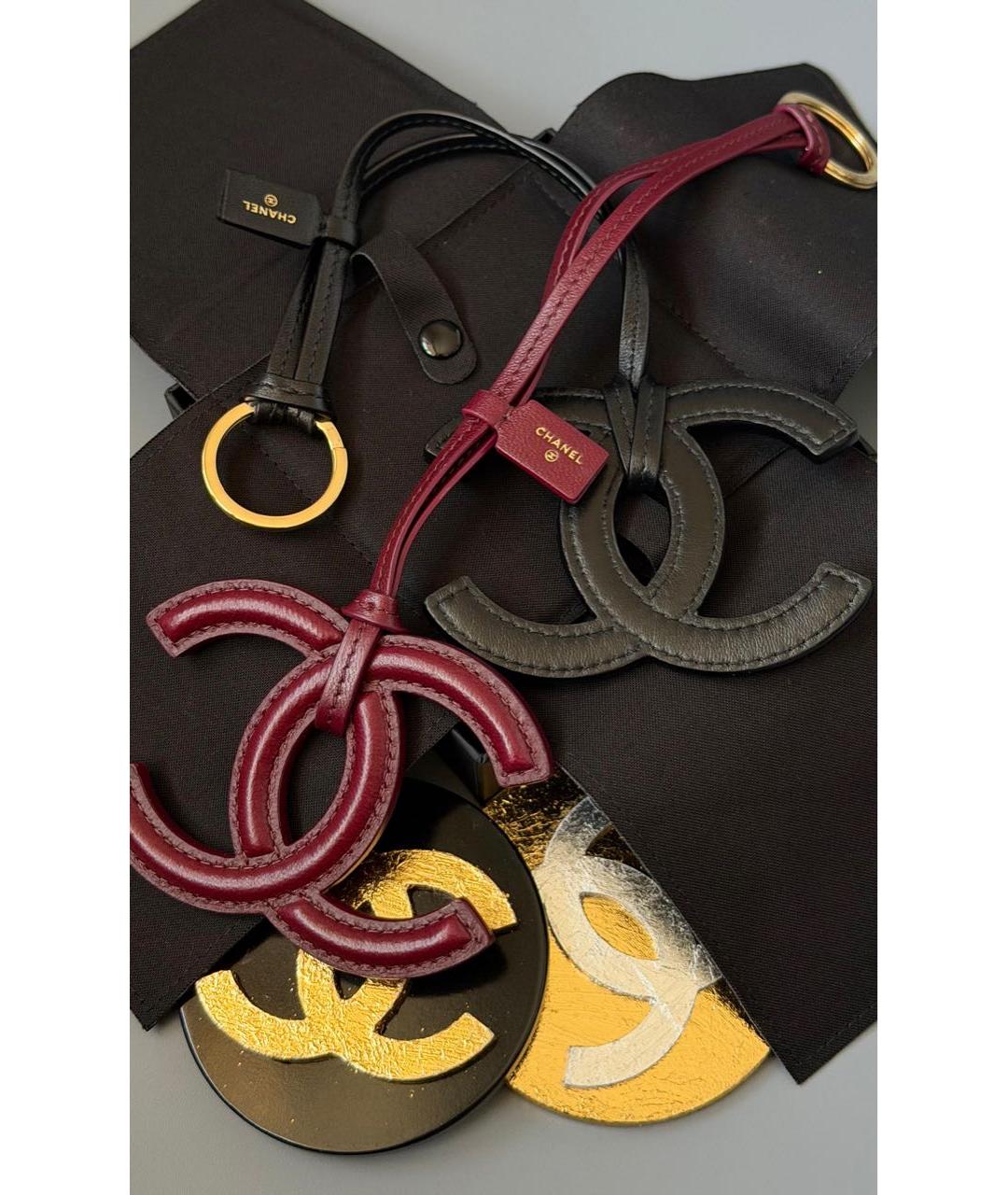 CHANEL Черный брелок, фото 2