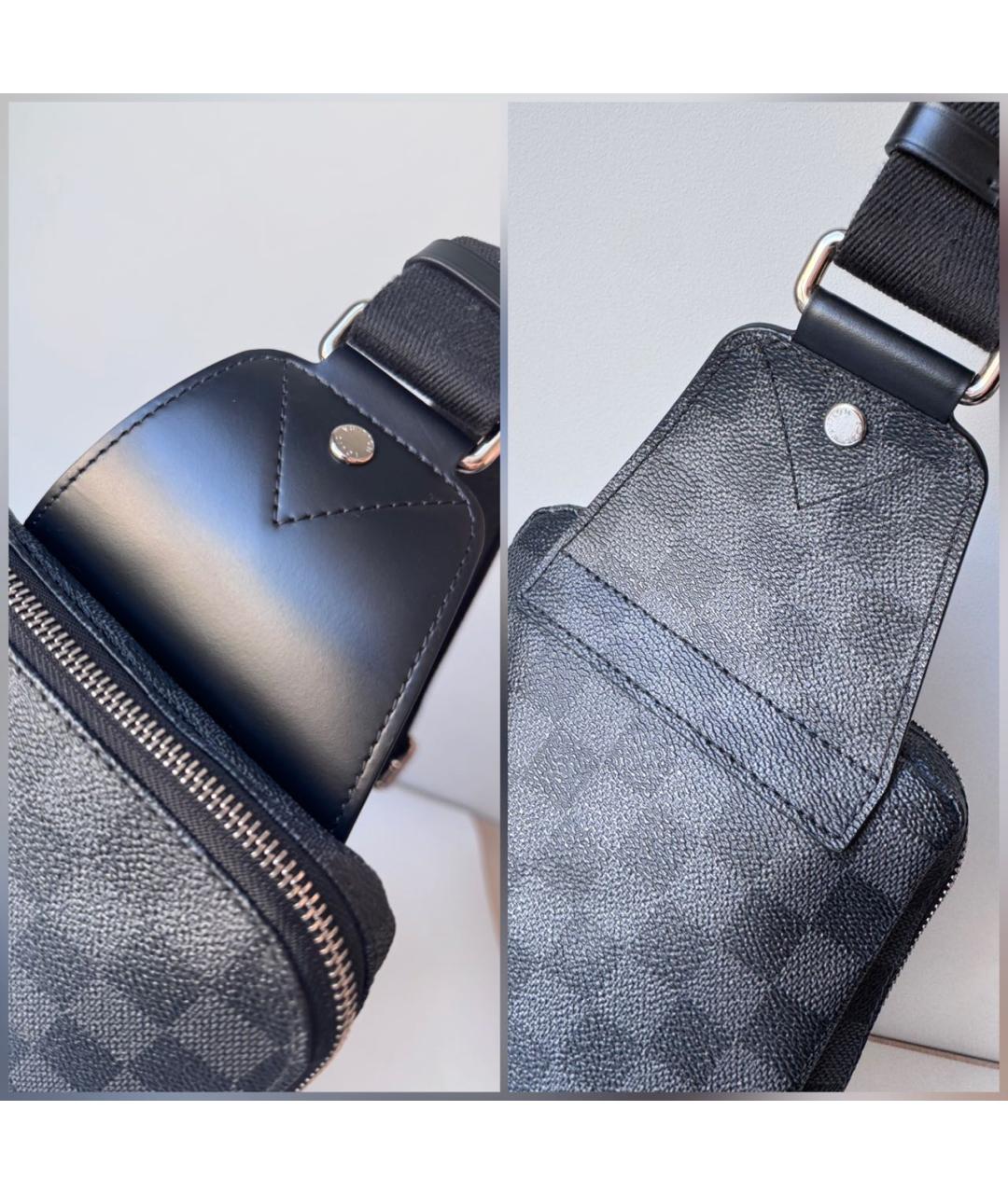 LOUIS VUITTON Черная сумка на плечо, фото 8