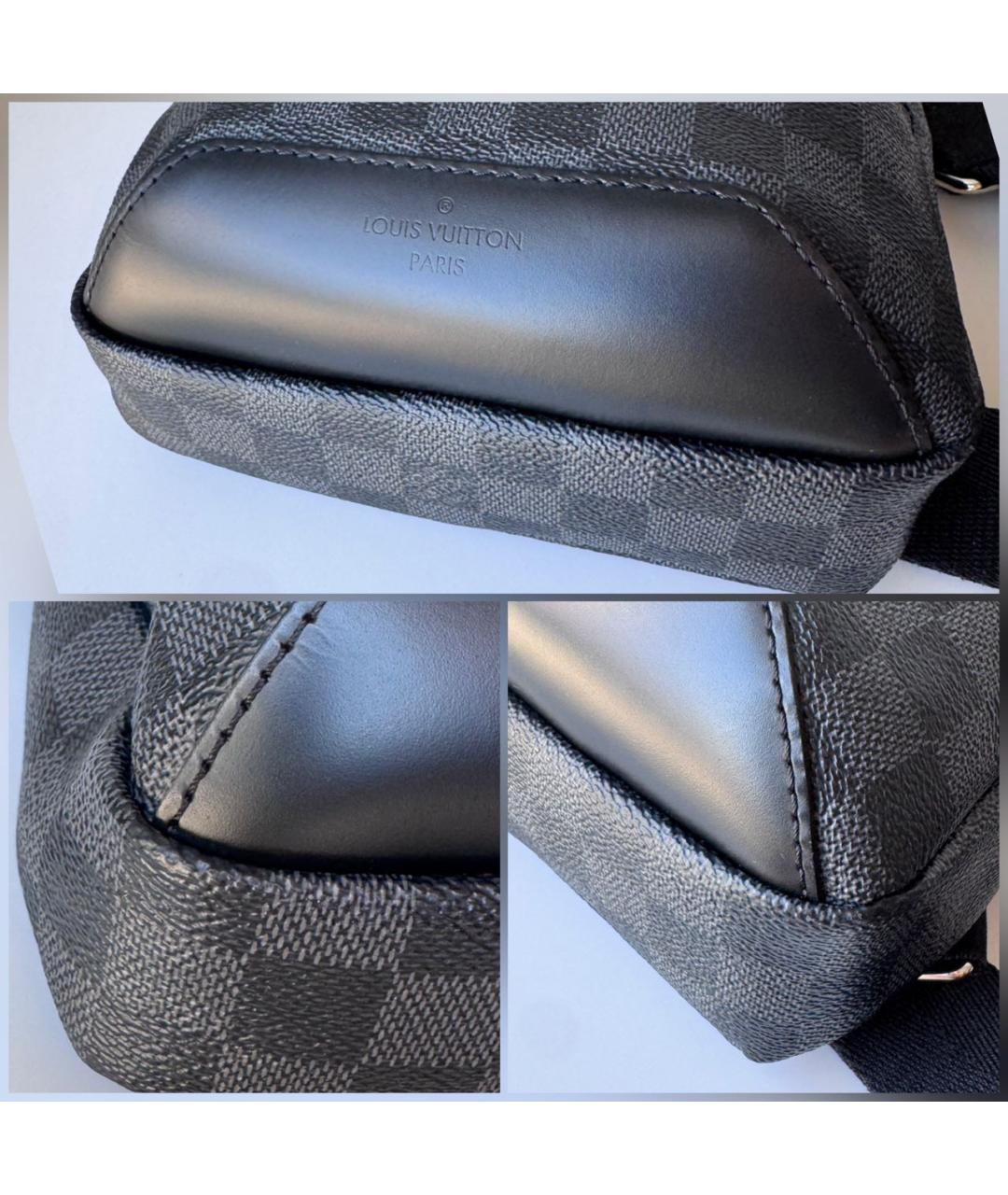 LOUIS VUITTON Черная сумка на плечо, фото 6