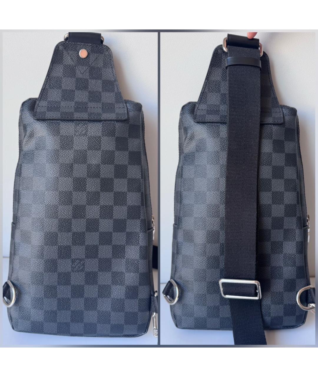 LOUIS VUITTON Черная сумка на плечо, фото 4