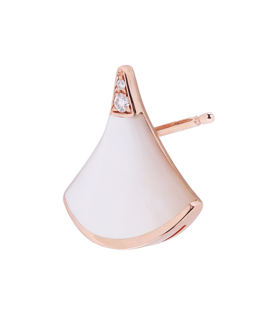 BVLGARI Золотые серьги из розового золота, фото 3