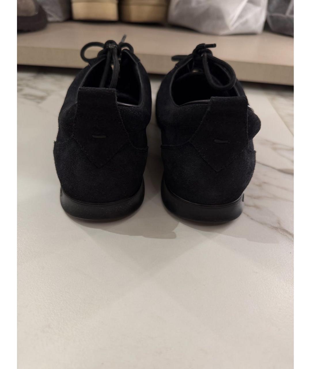 LOUIS VUITTON Черные кожаные кроссовки, фото 4