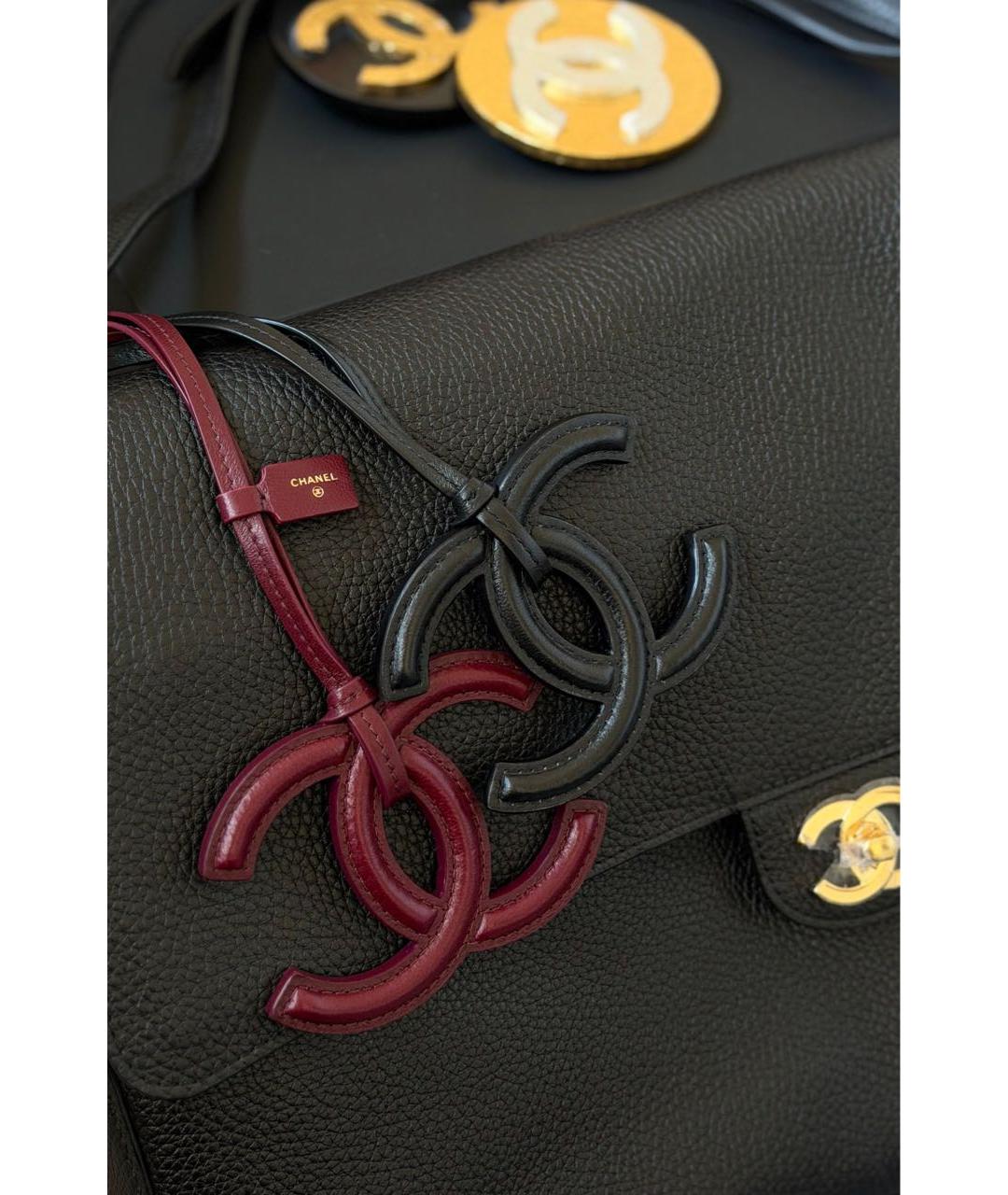 CHANEL Бордовый брелок, фото 4