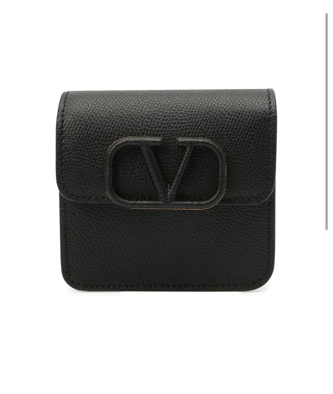 VALENTINO Черная кожаная сумка через плечо, фото 9