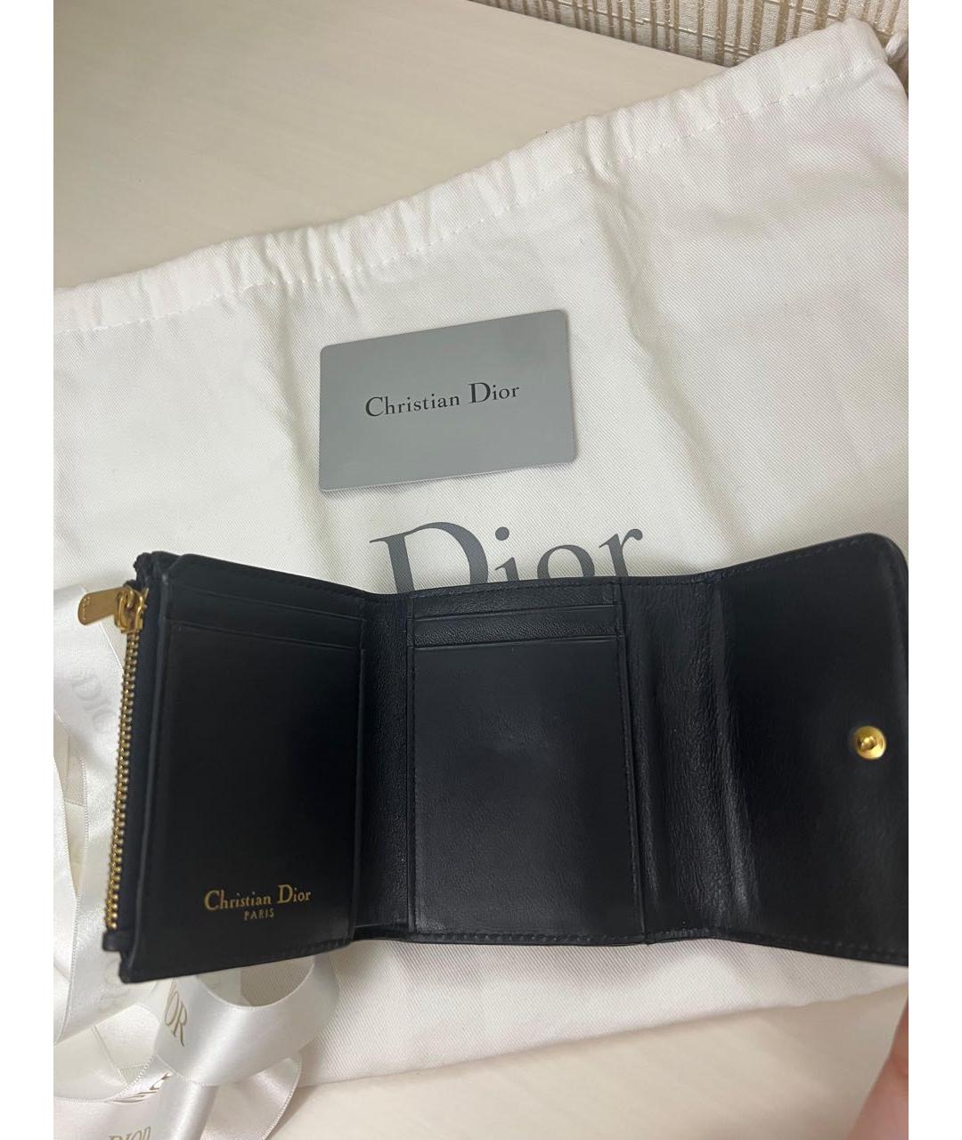 CHRISTIAN DIOR Темно-синий кошелек, фото 4