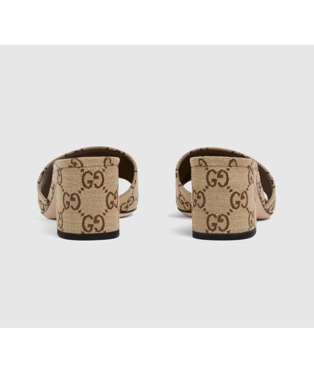 GUCCI Бежевые мюли, фото 4