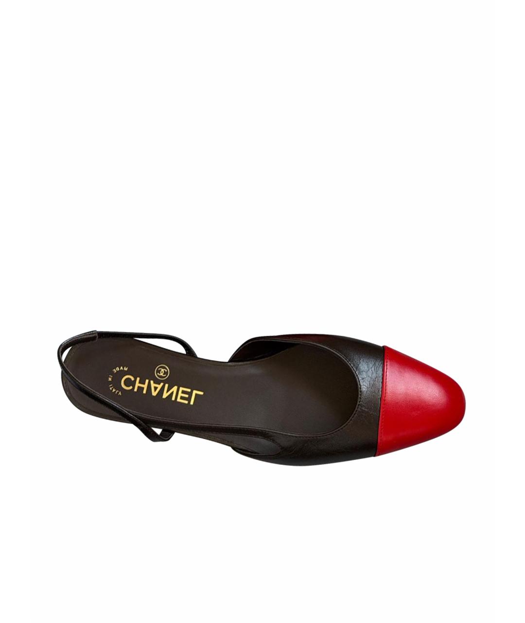 CHANEL Черные кожаные туфли, фото 1