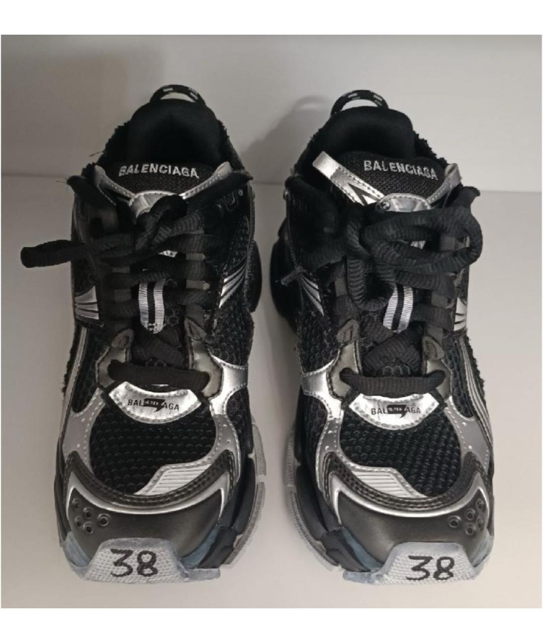 BALENCIAGA Черные текстильные кроссовки, фото 2