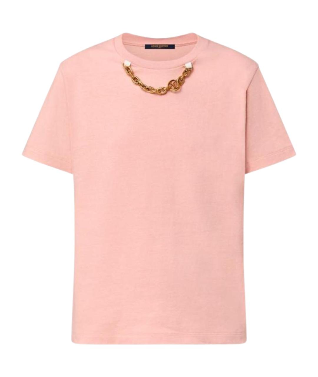 LOUIS VUITTON Розовая футболка, фото 1