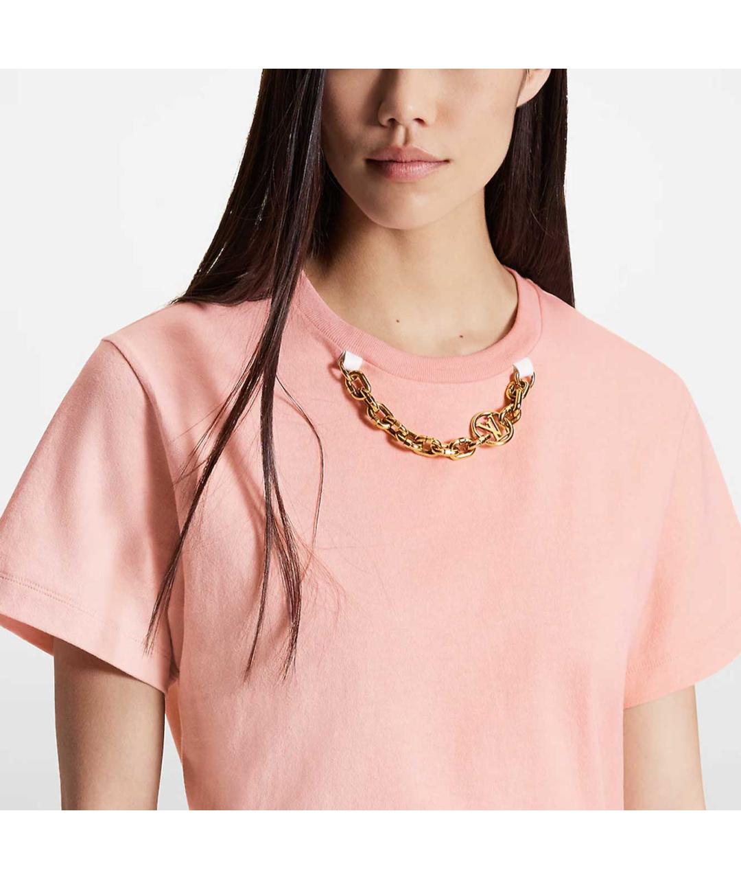 LOUIS VUITTON Розовая футболка, фото 5