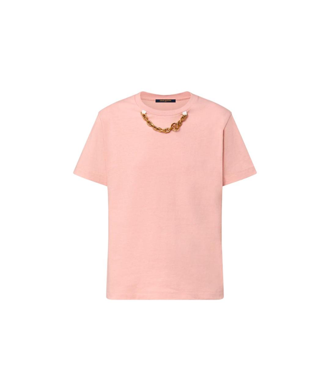LOUIS VUITTON Розовая футболка, фото 6