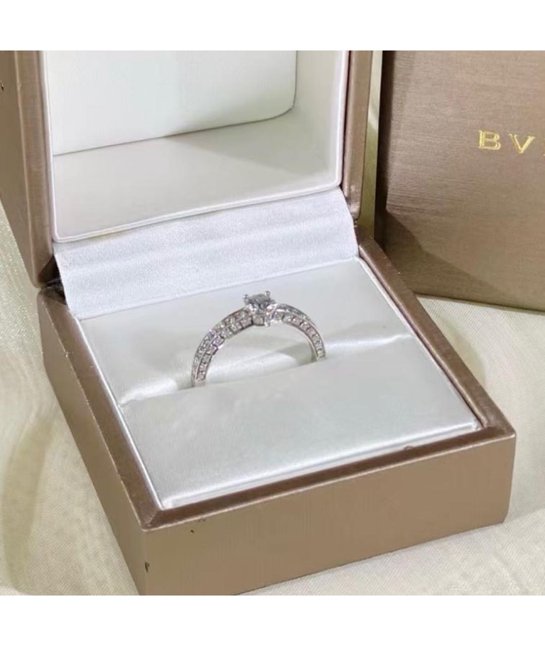BVLGARI Серебряное платиновое кольцо, фото 3