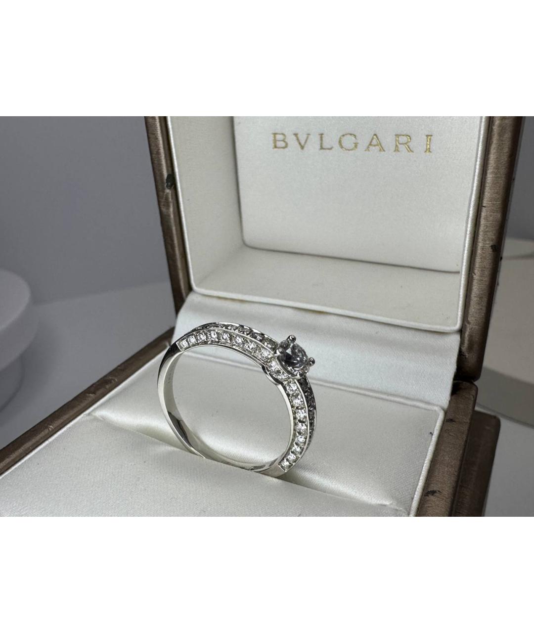 BVLGARI Серебряное платиновое кольцо, фото 5