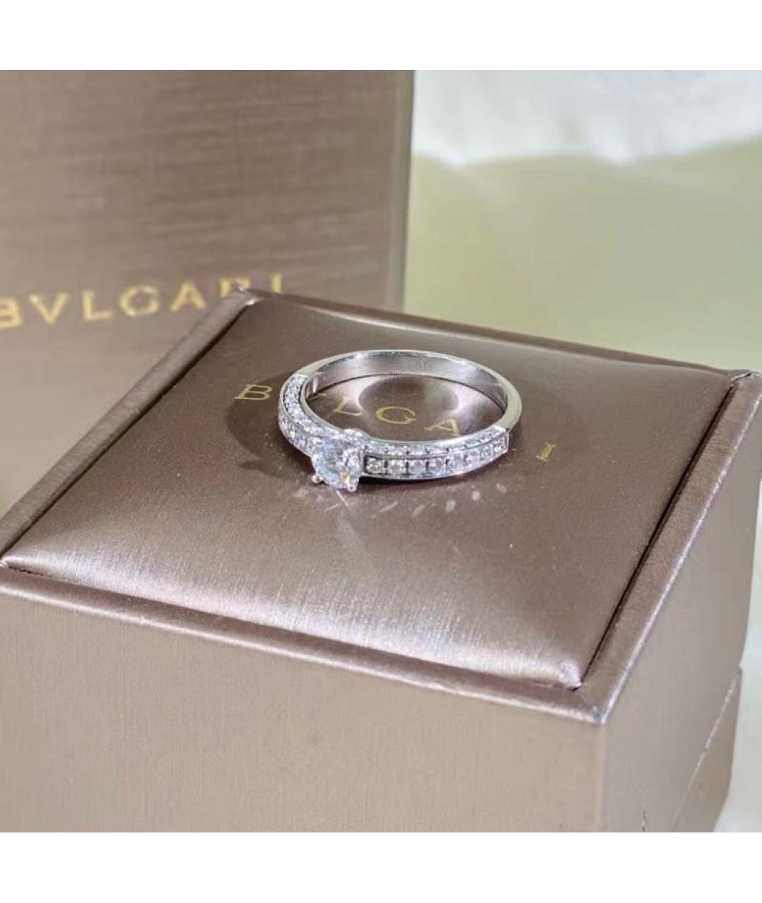 BVLGARI Серебряное платиновое кольцо, фото 2