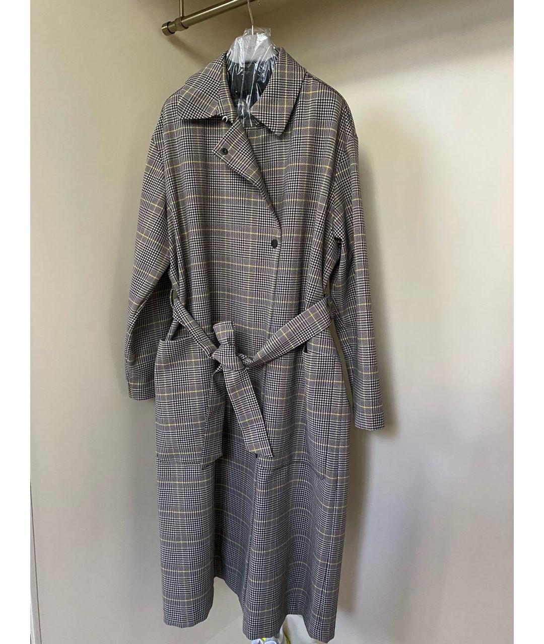 FABIANA FILIPPI Бежевый полиэстеровый тренч/плащ, фото 9