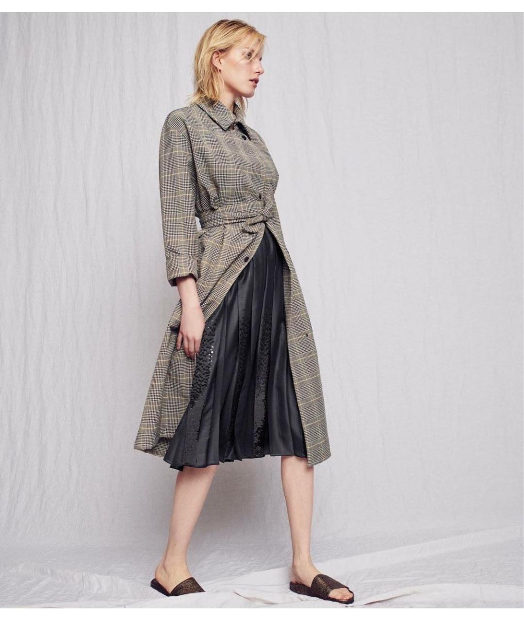 FABIANA FILIPPI Бежевый полиэстеровый тренч/плащ, фото 2