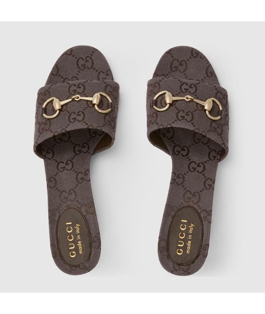 GUCCI Коричневые мюли, фото 5