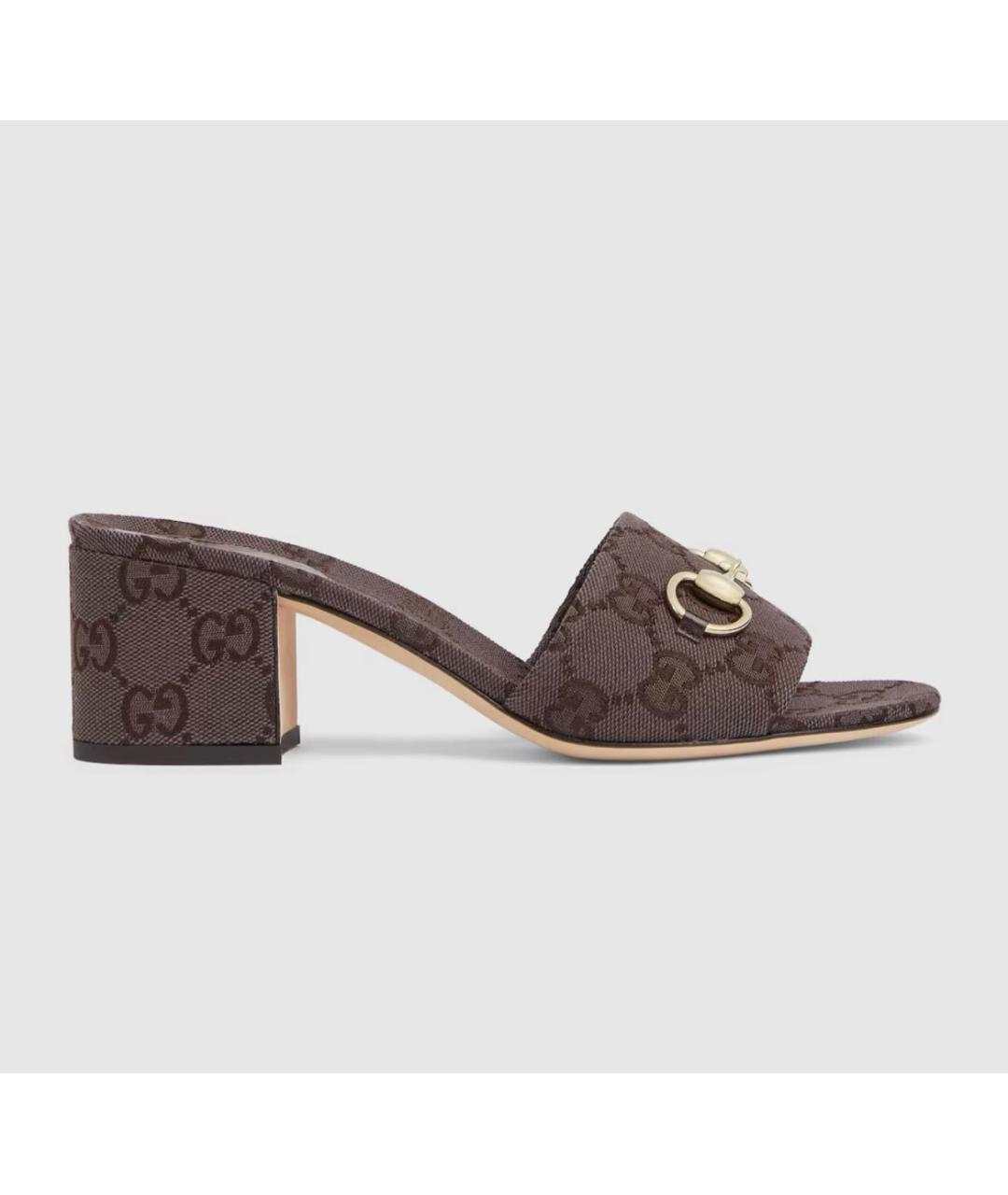 GUCCI Коричневые мюли, фото 6