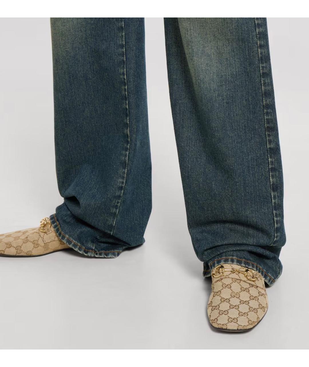 GUCCI Белые мокасины, фото 3