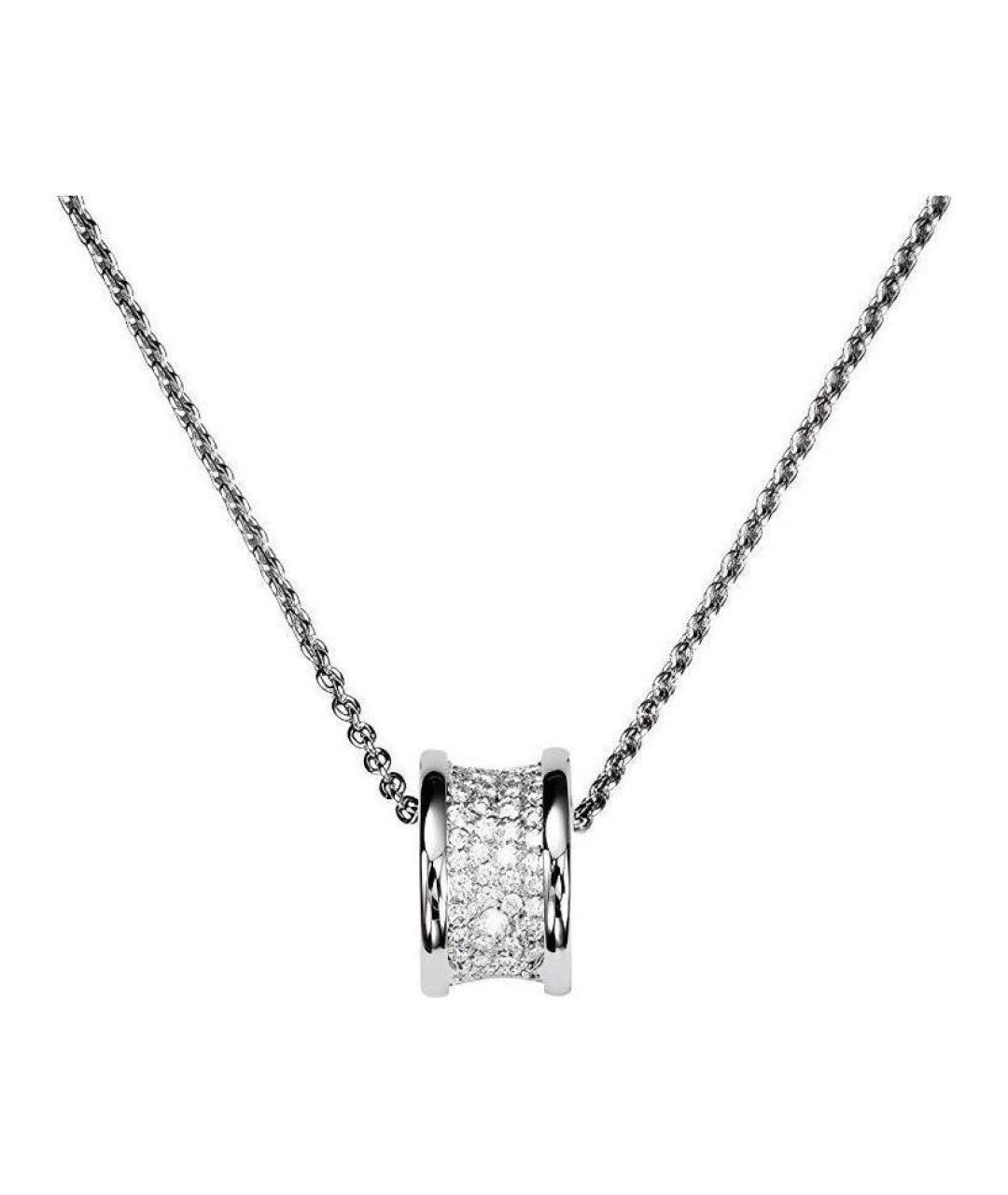 BVLGARI Серебряное колье из белого золота, фото 1