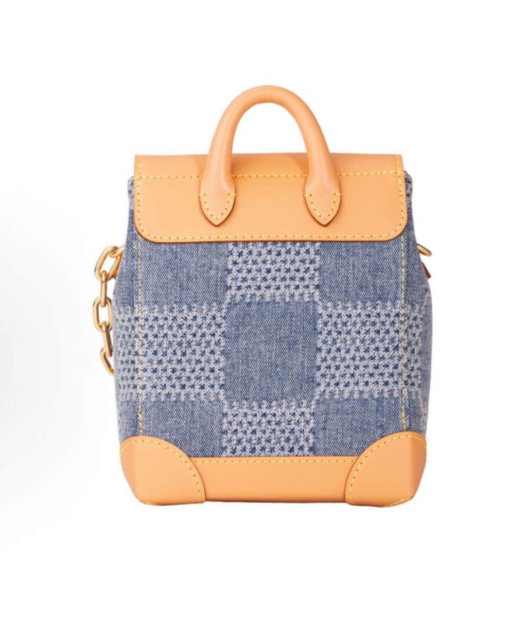 LOUIS VUITTON Голубая деним сумка через плечо, фото 2