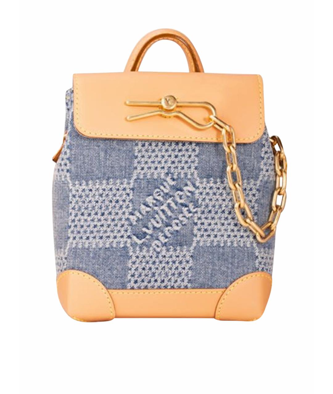 LOUIS VUITTON Голубая деним сумка через плечо, фото 1