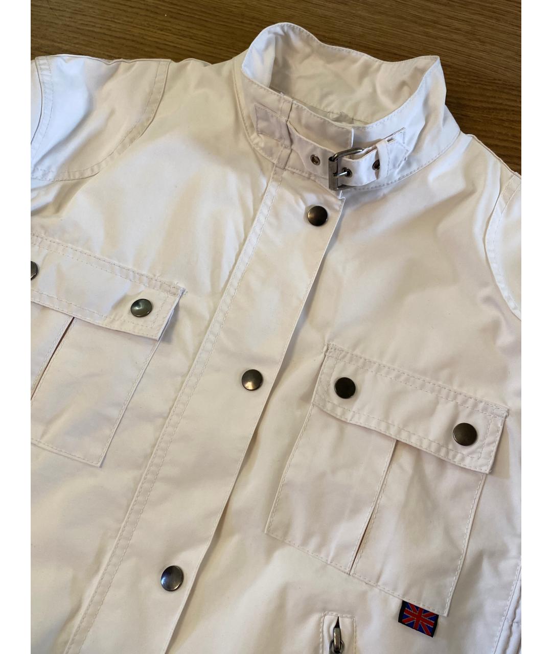 BELSTAFF Белая вискозная куртка, фото 4