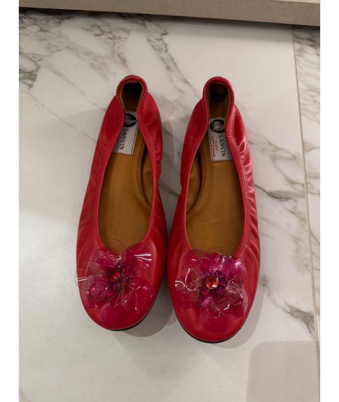 LANVIN Кожаные балетки, фото 2