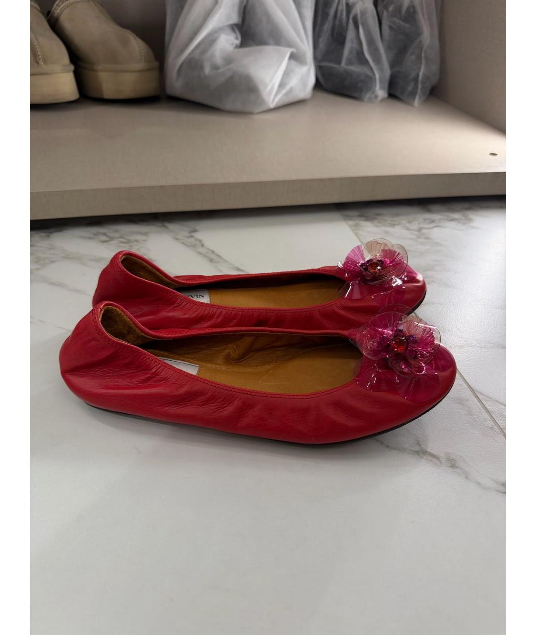 LANVIN Кожаные балетки, фото 5