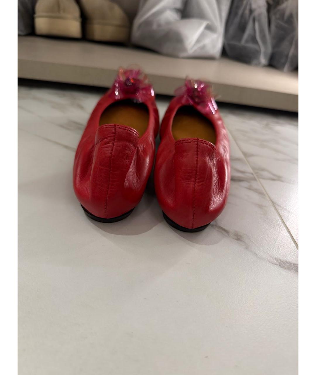 LANVIN Кожаные балетки, фото 4