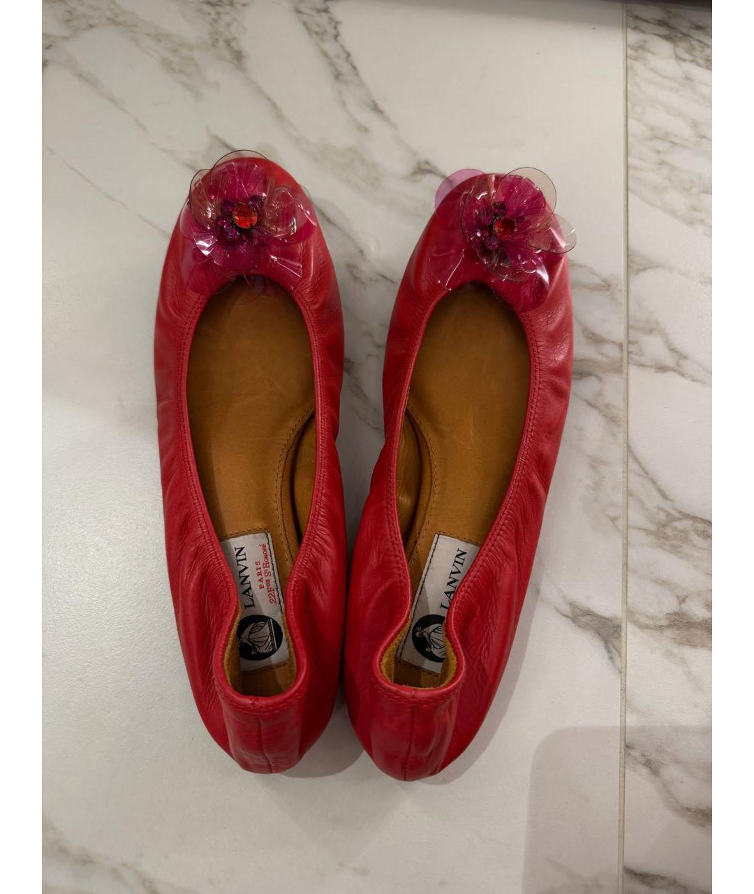 LANVIN Кожаные балетки, фото 3
