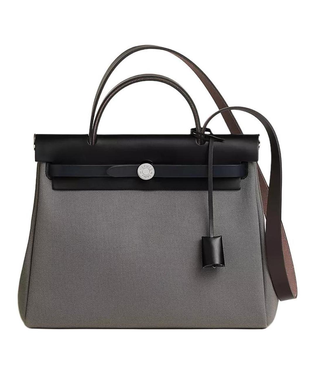 HERMES Серая сумка с короткими ручками, фото 1