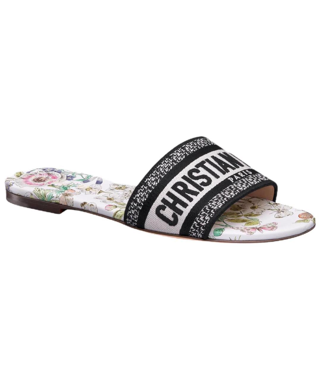 CHRISTIAN DIOR Черные шлепанцы, фото 4