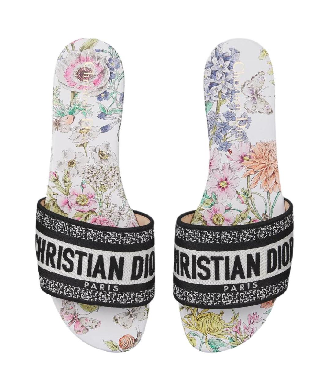 CHRISTIAN DIOR Черные шлепанцы, фото 5