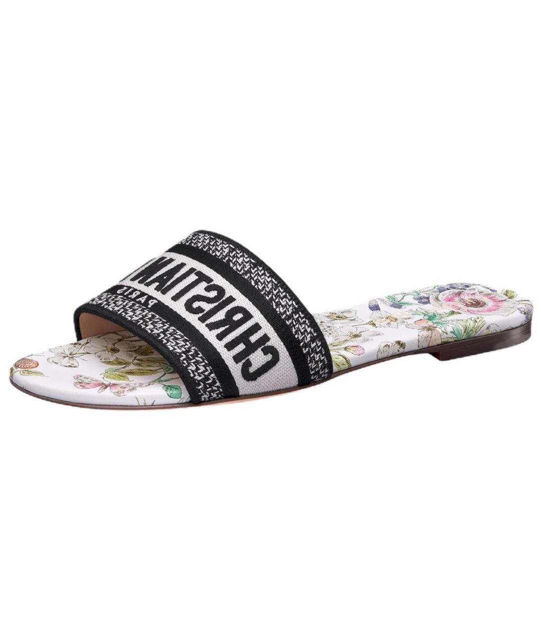 CHRISTIAN DIOR Черные шлепанцы, фото 3