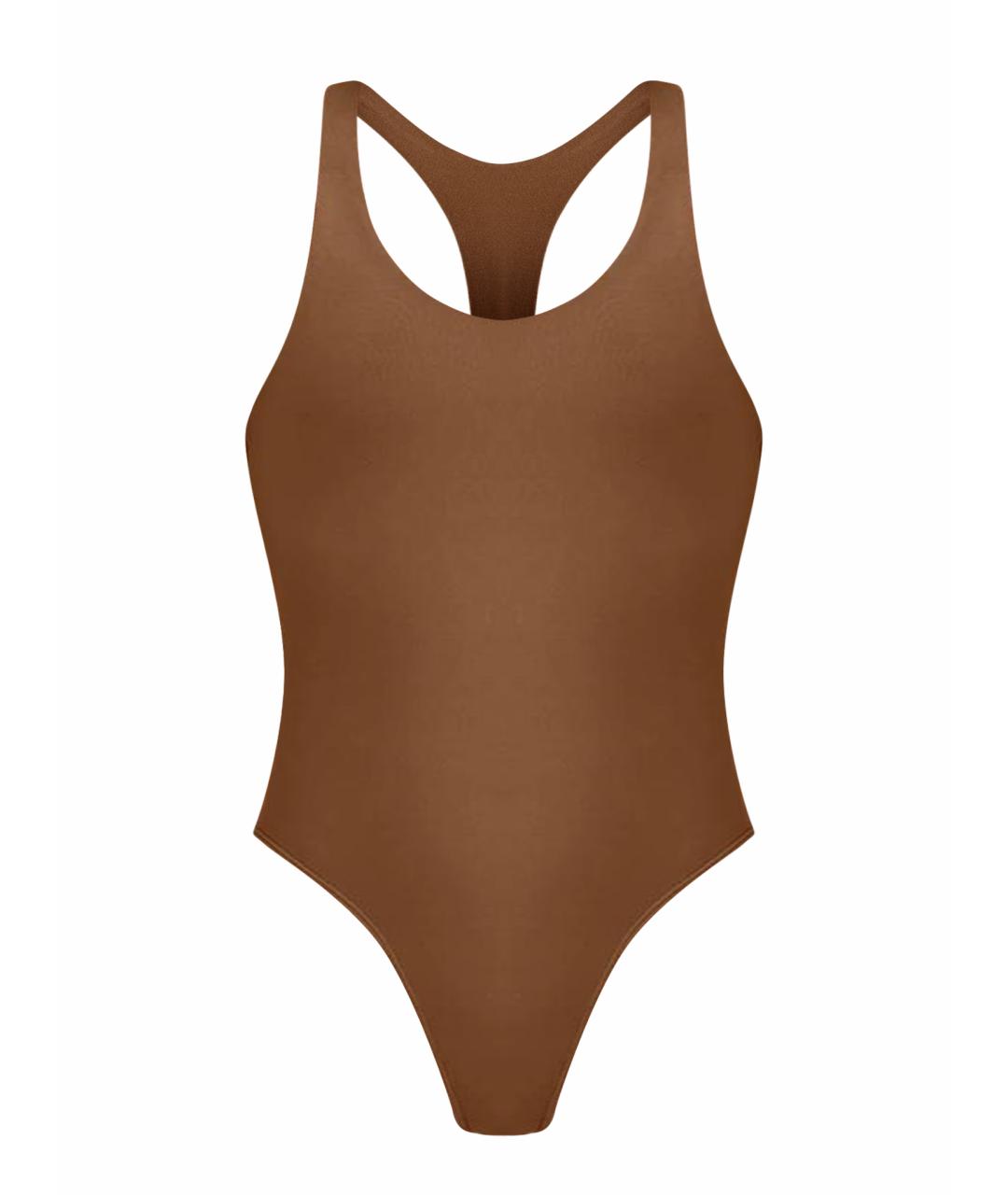 ALO YOGA Коричневое боди, фото 1