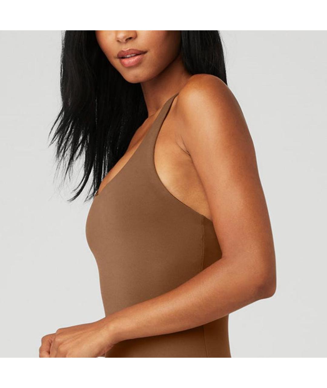 ALO YOGA Коричневое боди, фото 3