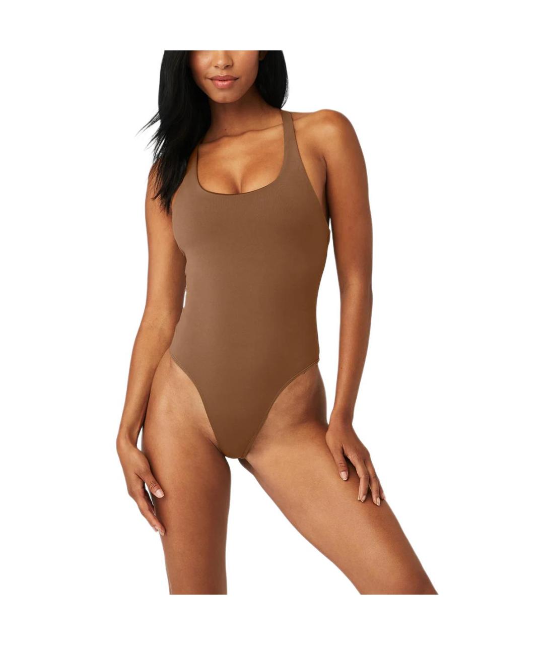 ALO YOGA Коричневое боди, фото 5